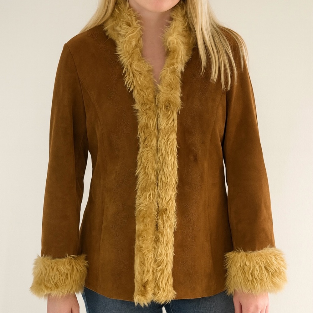 Vintage 60s Brown Suede Jacket